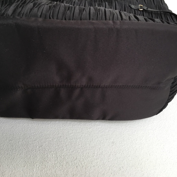 NEW Victoria's Secret Big Tote Bag Black Pleat - Picture 7 of 8